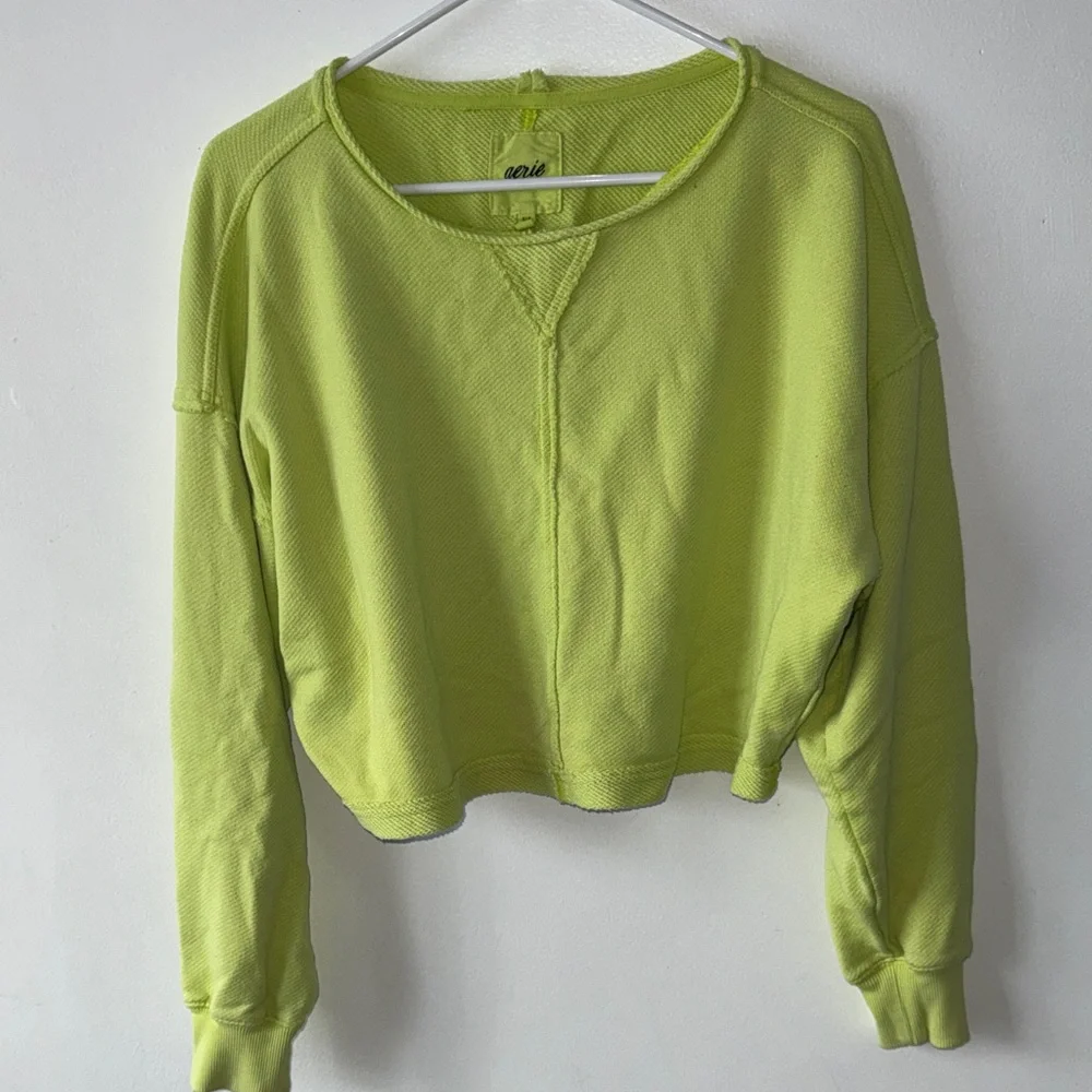 Aerie Vibrant Lime Sweatshirt - Picture 2 of 6